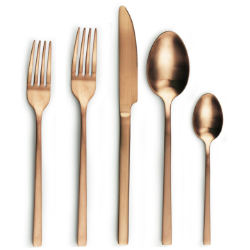 Stainless steel flatware copper wedding favours