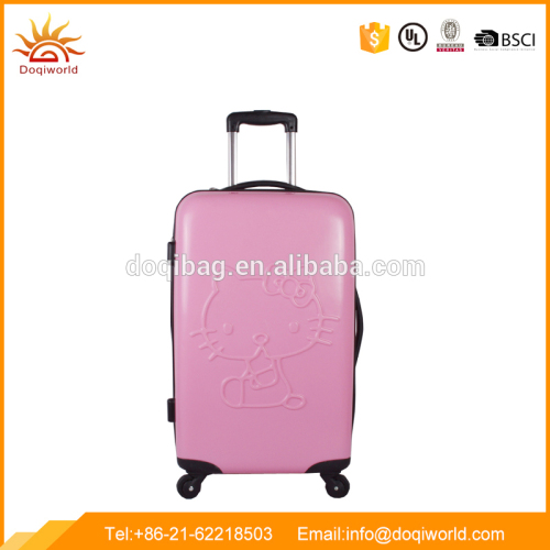 cheap cute girl ABS travle trolley hello kitty luggage bag