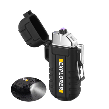 Windproof USB Survival Lighter - Outdoor Waterproof Topless Lighter