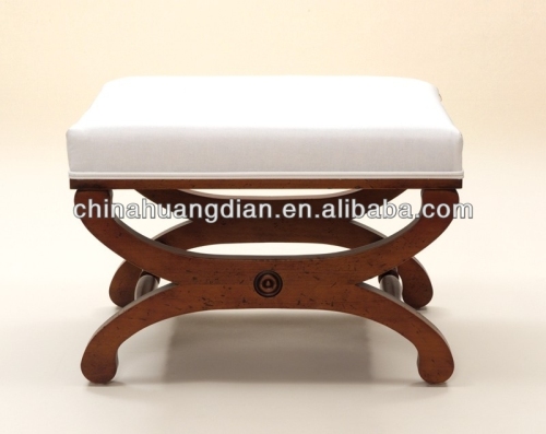 carved wooden foot stool furniture HDOT128