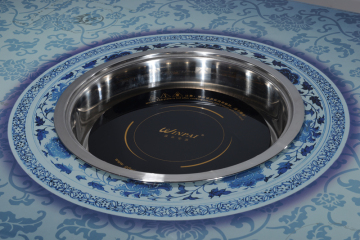 winpai commercial hot pot restaurant stainless steel table