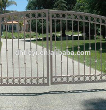 antique wrought iron driveway gate, forged iron gate