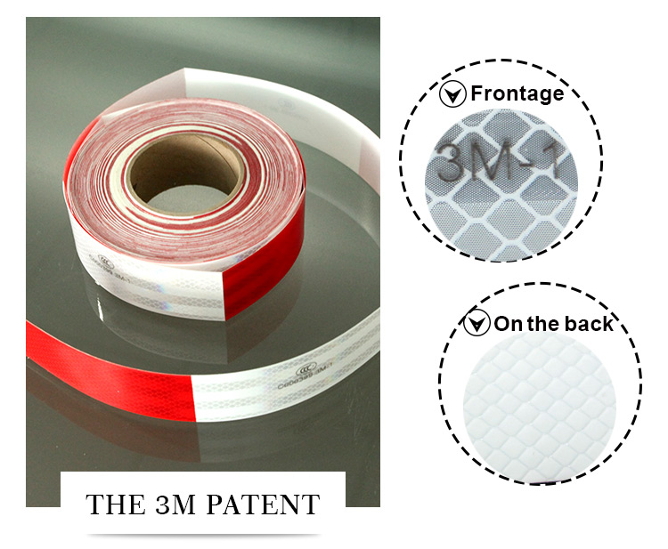 Car Adhesive 3M Clear Reflective Warning Tape Sticker Material for Roadway Safety