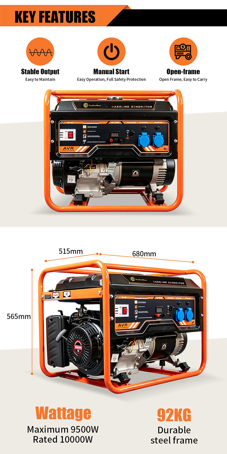 Generador de gasolina convencional AVR AVR Conventional Gasoline Generator
