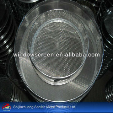 Galvanized wire mesh test sieves