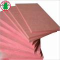 pink inflaming retarding MDF fireproof MDF sheet