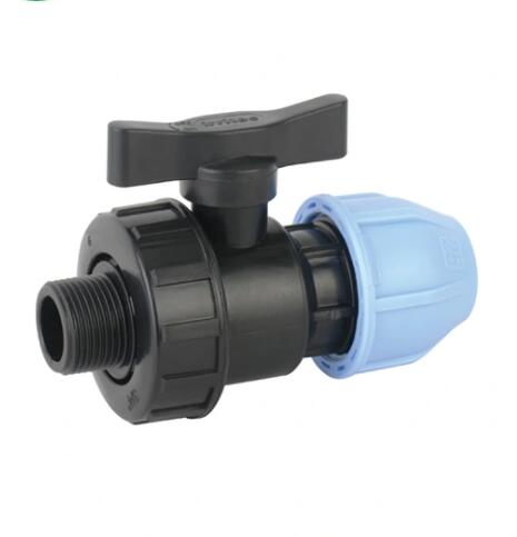 Single Female Union Ball Valve F for Irrigation Water Supply PP Compression Fitting