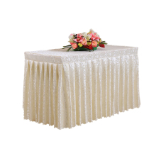 Black Pleated Wedding Banquet Table Skirting - Simple Steps
