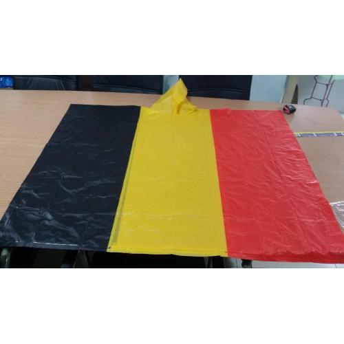 Poncho pioggia in pvc bandiera Belgio