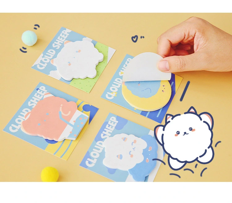 Cloud Sheep Lovely Design Self-Adhesive Sticky Memo Notes Pad