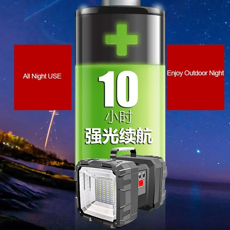 Large Multifunctional High Lumen Super Bright Power Display Large Battery Capacity Long Endurance LED Flashlight Camping Light