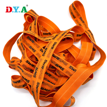 Custom Print Logo Fold Over Elastic Band