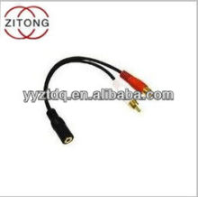 DC to 2RCA Stereo Cable