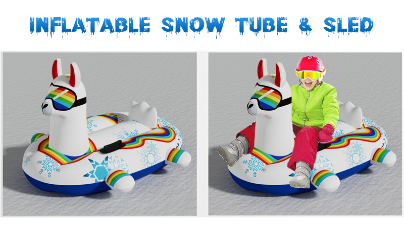 P D Toys April New Products Conference Snow Tube Sled Inflatable Island Inflatable Arch Sprinkler Inflatable Play Center Pool 2