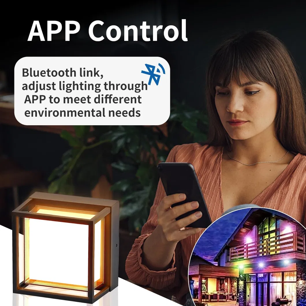 Modern Graffiti-Style Smart Outdoor Wall Light for Unique Spaces