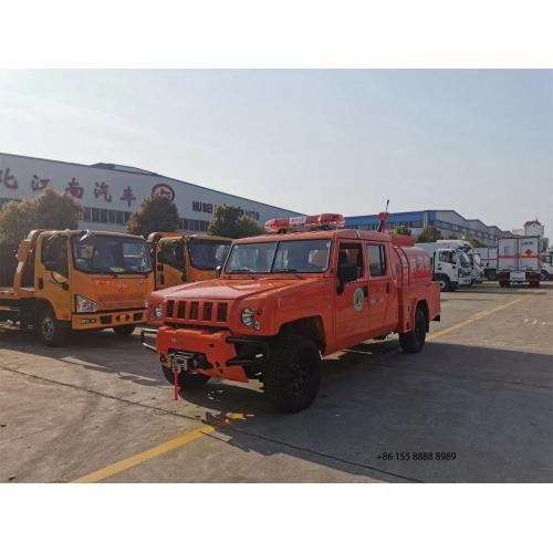 Caminhão de bombeiros de água dupla de tração dupla 4x4 básica 4x4