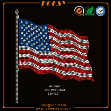 American flag hot fix rhinestone design ideas