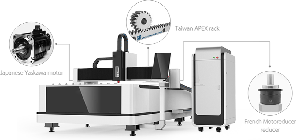 Máquina de corte de metal a laser de fibra