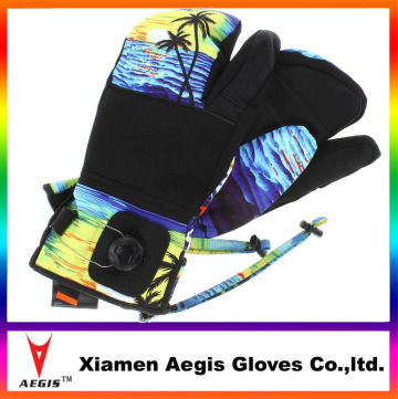 nylon taslan ski glove/cool ski gloves/thinsulate ski gloves