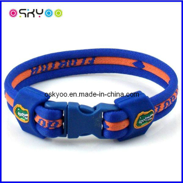 Ncaa College Florida Gators Titanium Sports Bracelet