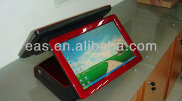 English language double screen Touch screen POS system