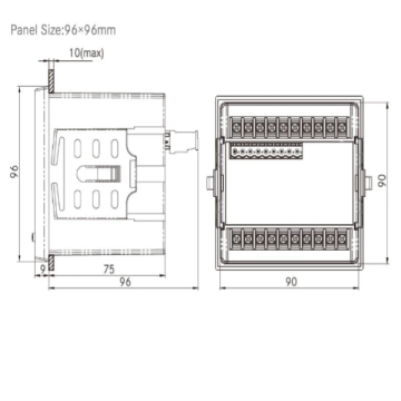 Three Phase LCD Display RS485 Power Meter