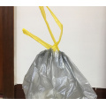 Bolsa de basura de plástico con cordón en rollo