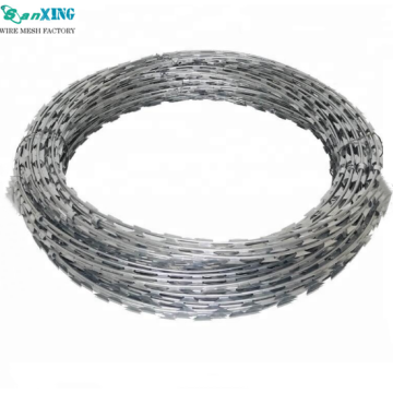 Hot-dipped Galvanized Razor Wire Roll Mesh Fence