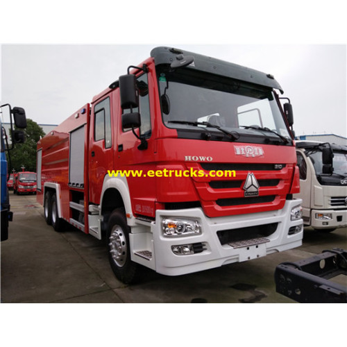 Camions de lutte contre l&#39;incendie de 15m3 340hp HOWO