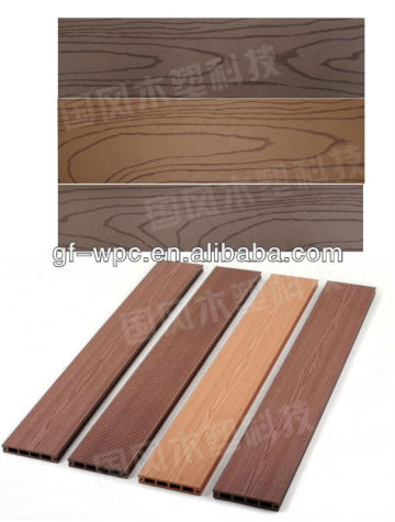 wood grain wpc decking flooring