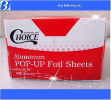 interfolded aluminium foil sheets