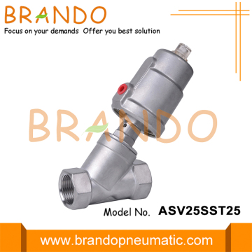 DN25 SS304 Actuator Pneumatic Angle Seat Valve