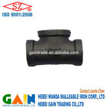 black malleable iron tee made in china