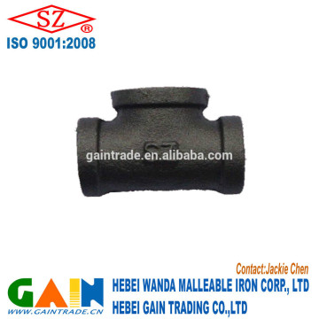 black malleable iron tee made in china