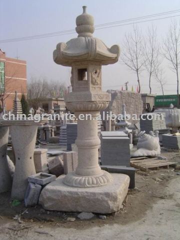 granite garden lantern