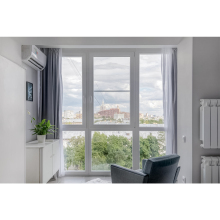 Energy Efficient Vinyl Casement Window with Thermal Break and Low E Glass