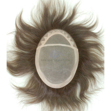 Fine mono base hair replacement system