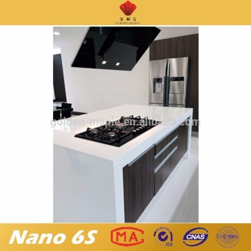 Milky white micro crystal stone counterop