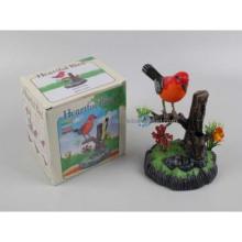 Battery operated bird with voice controlled function