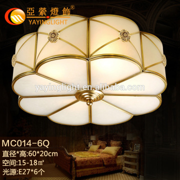 antique new stone brass ceiling lamps, dinning room unique flower ceiling lamps