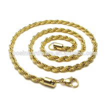 Fashion High Quality Metal Gold Rope Necklace Chains