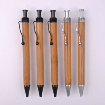 Cheap metal clip wood pen