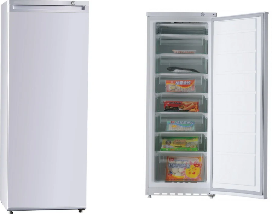 Single Solid Door Supermarket Commerical Upright Deep Freezer