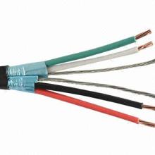 Paired audio and control 22 AWG 2-pair individually shielded plenum cable, plenum rated PVC jacket