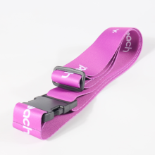 Personalised Travel Printed Webbing Pink Luggage Belt with Logo