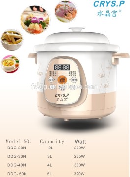 2Liter Electric White Stoneware slow cooker DDG-20N