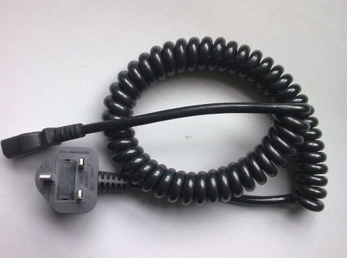 UK Computer Retractable Power Cord Cable