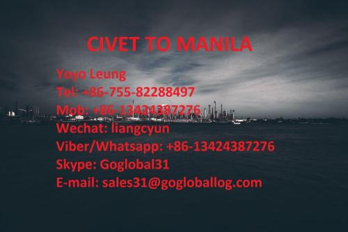 Zhuhai Civet Sea Freight aux Philippines Manille