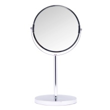Round Custom Hand Held Makeup Metal Mirror