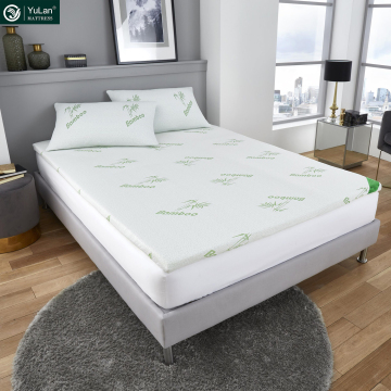 Wholesale Bamboo Fiber Hypo-Allergenic Thin Mattress Topper